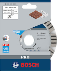 Diamantový kotouč PRO Abrasive, 125 × 22,23 mm