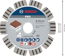 Diamantový kotouč PRO Abrasive, 125 × 22,23 mm