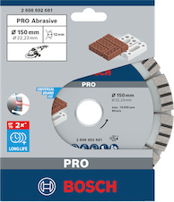 Diamantový kotouč PRO Abrasive, 150 × 22,23 mm