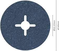 Fíbrový kotouč PRO R574, 125 mm, P36