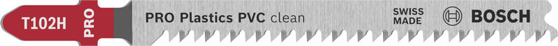Pilový plátek pro přímočaré pily PRO Plastics PVC clean T102H 100 mm, 3 ks