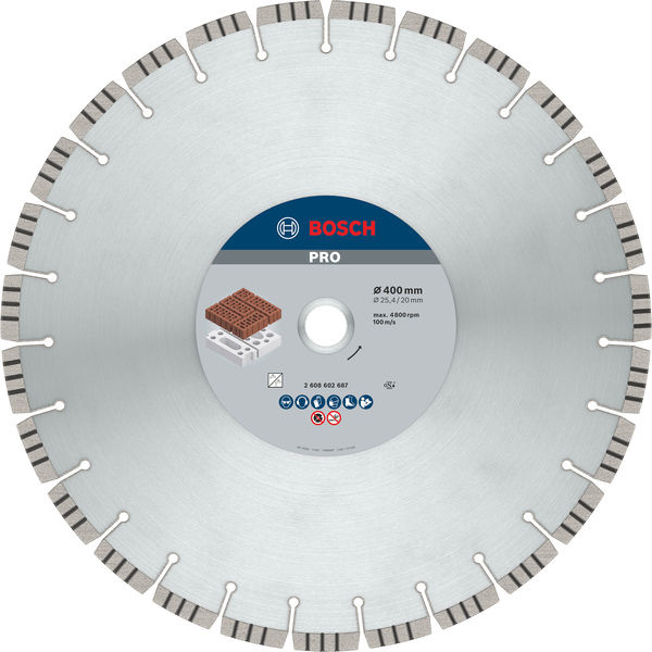 Diamantový kotouč PRO Abrasive, 400 × 20/25,4 mm
