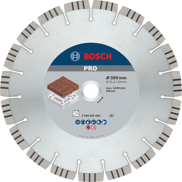 Diamantový kotouč PRO Abrasive, 300 × 20/25,4 mm