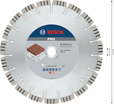 Diamantový kotouč PRO Abrasive, 300 × 20/25,4 mm