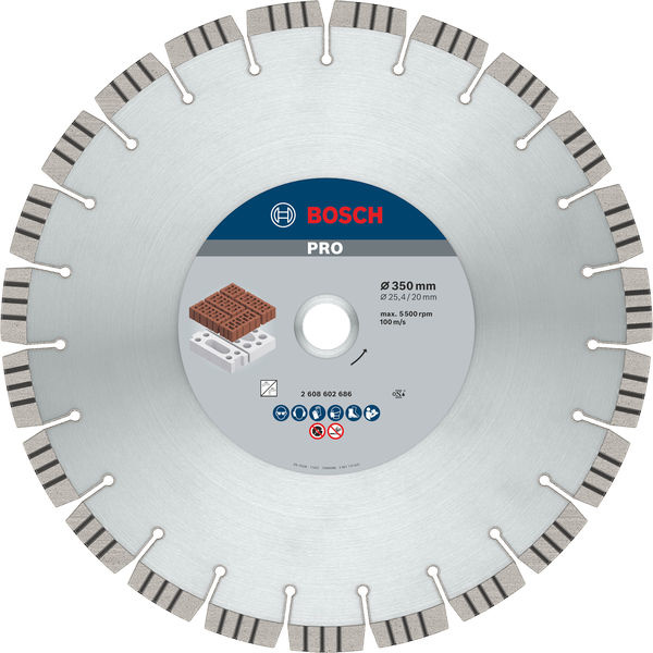 Diamantový kotouč PRO Abrasive, 350 × 20/25,4 mm