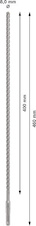 Vrták do betonu PRO SDS plus-5X, 8 × 400 × 460 mm