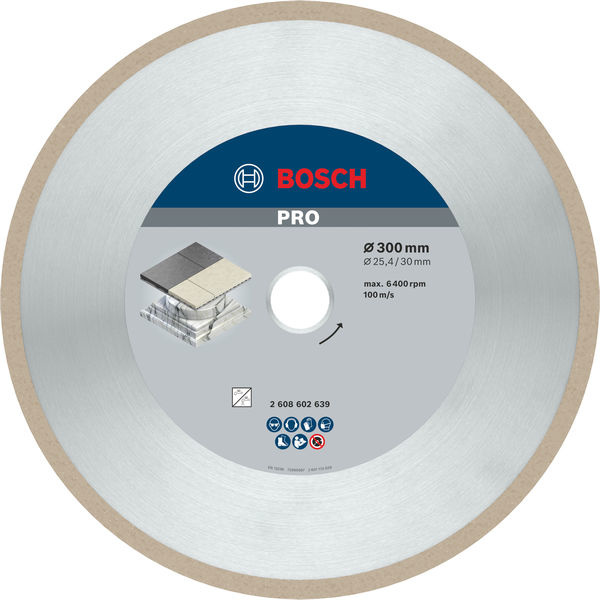Diamantový kotouč PRO Ceramic, 300 × 30/25,4 mm