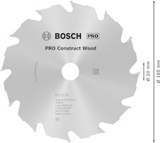 Pilový kotouč PRO Construct Wood pro okružní pilu, 160 × 2,6 × 20 mm