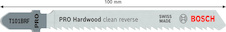 Pilový plátek pro přímočaré pily s obrácenými zuby PRO Hardwood clean reverse T101BRF, 100 mm, 3 ks
