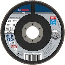 Lamelový brusný kotouč PRO X571, lomené provedení, 115 mm, G80