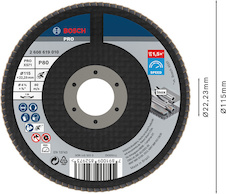 Lamelový brusný kotouč PRO X571, lomené provedení, 115 mm, G80