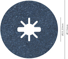 Fíbrový kotouč PRO R574, X-Lock, 115 mm, P24