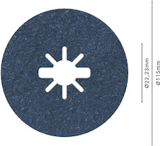Fíbrový kotouč PRO R574, X-Lock, 115 mm, P36