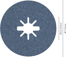 Fíbrový kotouč PRO R574, X-Lock, 115 mm, P80
