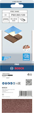 Brusný pás PRO X440, 75 × 610 mm, G60, G80, G100, 3 ks