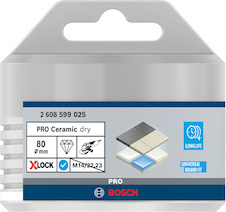Děrovka pro suché vrtání PRO Ceramic dry, 80 × 35 mm, X-Lock