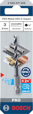 Vrták do kovu PRO Metal HSS-G Impact, 3 × 33 × 72 mm