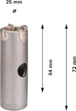 Vrtací korunka PRO SDS plus-5 Core Cutter, 25 × 50 × 72 mm