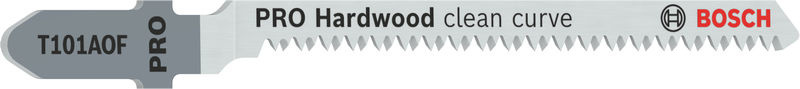 Pilový plátek pro přímočaré pily s obrácenými zuby PRO Hardwood clean curve T101AOF, 83 mm, 5 ks