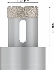 Děrovka pro suché vrtání PRO Ceramic dry, 27 × 35 mm, X-Lock