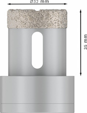 Děrovka pro suché vrtání PRO Ceramic dry, 32 × 35 mm, X-Lock