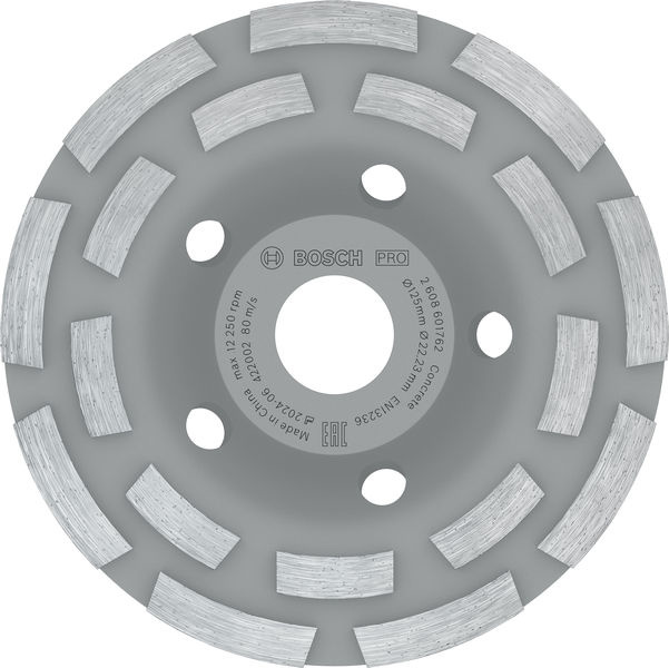 Brusná hlava PRO Concrete, 50 × 125 mm, 22,23 mm