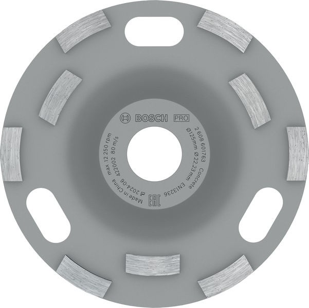 Brusná hlava PRO Concrete, 50 × 125 mm, 22,23 mm