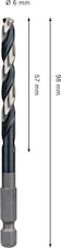 Vrták do kovu PRO Metal HSS-G Impact, 6 × 57 × 98 mm