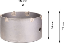 Vrtací korunka PRO SDS plus-5 Core Cutter, 112 × 50 × 72 mm