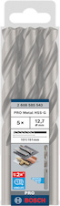 Vrták do kovu PRO Metal HSS-G standardní délky, 12,7 × 101 × 151 mm, 5 ks