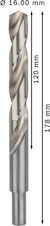 Vrták do kovu PRO Metal HSS-G standardní délky, 16 × 120 × 178 mm, 4 ks