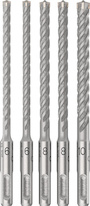 Sada vrtáků do betonu PRO SDS plus-5X, 6/6/8/8/10 mm, 5 ks