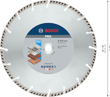 Diamantový řezací kotouč PRO Multi Material, 300 × 22,23 mm
