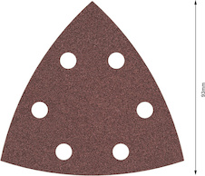 Brusný papír PRO F460, 93 × 93 mm, G80, 5 ks
