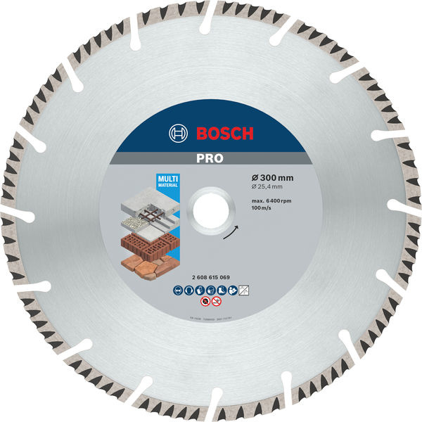 Diamantový řezací kotouč PRO Multi Material, 300 × 25,4 mm