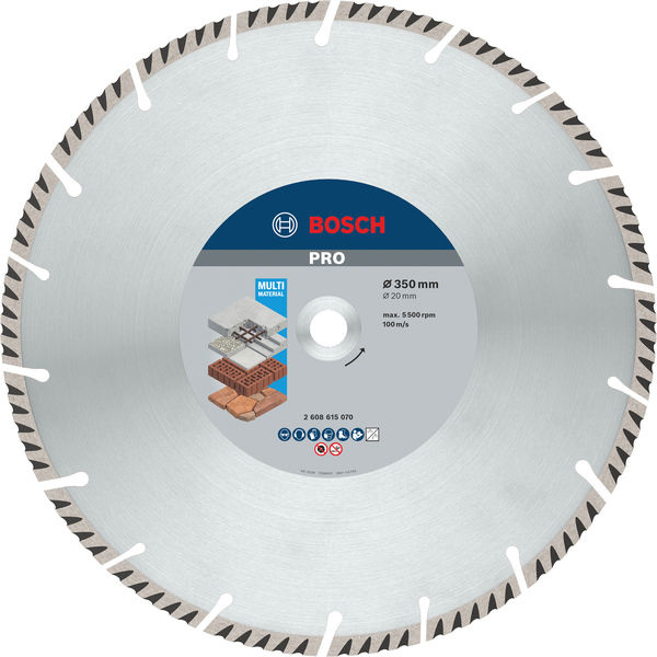 Diamantový řezací kotouč PRO Multi Material, 350 × 20 mm
