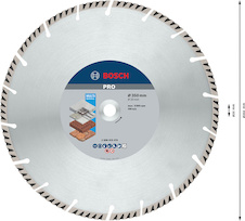Diamantový řezací kotouč PRO Multi Material, 350 × 20 mm