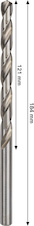 Vrták do kovu PRO Metal HSS-G, 10 × 121 × 184 mm