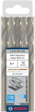 Vrták do kovu PRO Stainless Steel HSS-Co, 10 × 87 × 133 mm, 5 ks