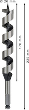 Hadovitý vrták PRO Wood, 26 × 170 × 235 mm