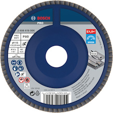Lamelový brusný kotouč PRO X571, rovné provedení, 115 mm, G80