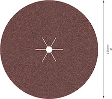Brusný papír PRO F460, 125 mm, G180, 5 ks