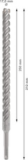 Vrták do betonu PRO SDS plus-5X, 17 × 250 × 310 mm
