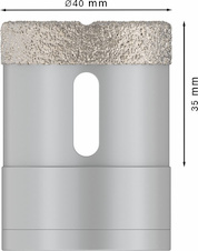 Děrovka pro suché vrtání PRO Ceramic dry, 40 × 35 mm, X-Lock