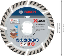 Diamantový řezací kotouč PRO Multi Material, 125 × 22,23 mm, X-Lock