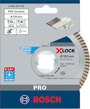 Diamantový kotouč PRO Ceramic, X-Lock, 125 × 22,23 mm, 22,23 mm