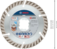 Diamantový řezací kotouč PRO Multi Material, 115 × 22,23 mm, X-Lock