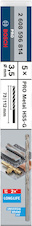 Vrták do kovu PRO Metal HSS-G dlouhý, 3,5 × 73 × 112 mm, 5 ks