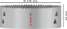 Děrovka PRO Multi Material, 146 mm, se závitem