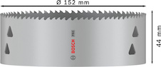 Děrovka PRO Multi Material, 152 mm, se závitem